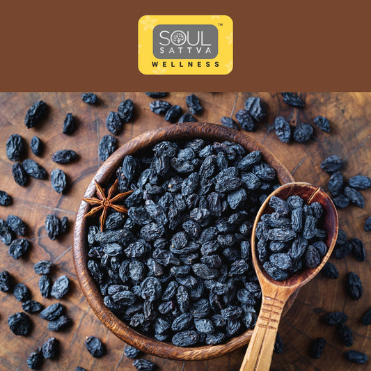 Soul Sattva Black Raisins (500gm)